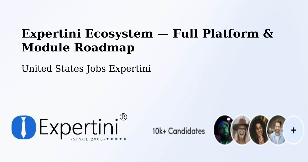 Expertini Ecosystem — Full Platform & Module Roadmap – Bethpage
